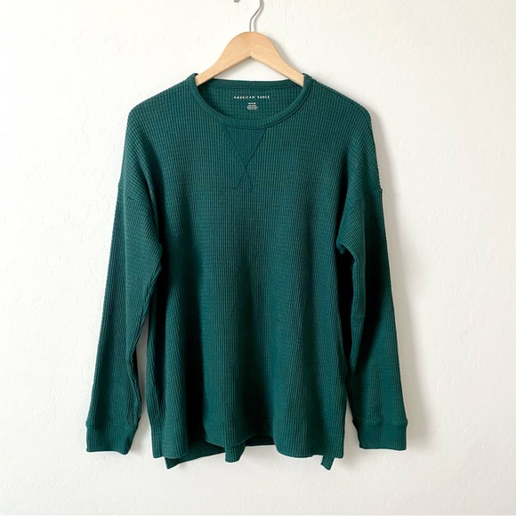 New American Eagle Outfitters Waffle Long sleeve Top - Picture 1 of 5